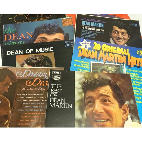 769 - A collection of 20thC 33 rpm Vinyl records / LPs, Dean Martin & Frank Sinatra, comprising: Dean Mart... 