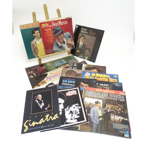 769 - A collection of 20thC 33 rpm Vinyl records / LPs, Dean Martin & Frank Sinatra, comprising: Dean Mart... 