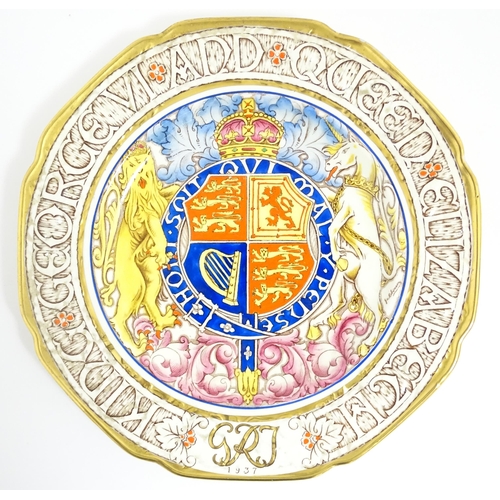 834 - Two Paragon plates commemorating the coronation of King George VI & Queen Elizabeth 1937. Approx. 10... 