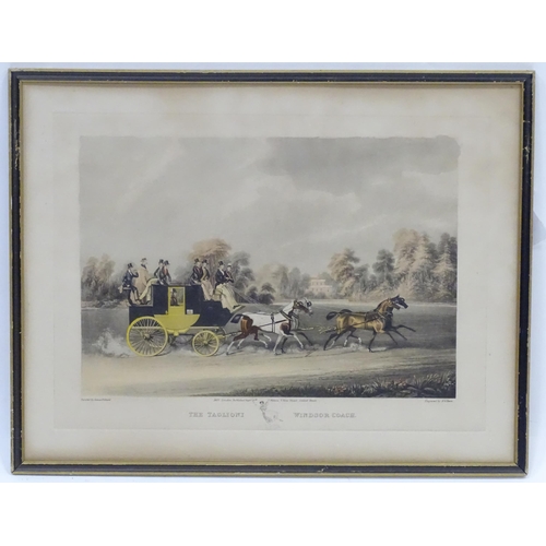 863 - R. G. Reeve after James Pollard (1792–1867), 19th century, Hand coloured engraving, The Taglioni Win... 