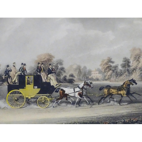 863 - R. G. Reeve after James Pollard (1792–1867), 19th century, Hand coloured engraving, The Taglioni Win... 