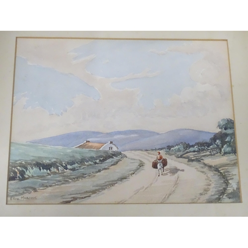 879 - A quantity of assorted 19thC and later watercolours, to include two depicting landscapes signed W. N... 