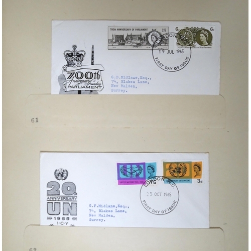 319 - Stamps / Postal History : Two albums containing 20thC First Day Covers and correspondence dating fro... 