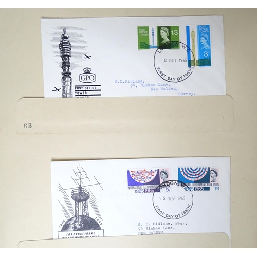 319 - Stamps / Postal History : Two albums containing 20thC First Day Covers and correspondence dating fro... 