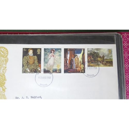 319 - Stamps / Postal History : Two albums containing 20thC First Day Covers and correspondence dating fro... 