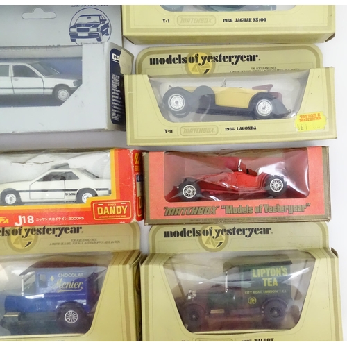 338 - Toys: A quantity of assorted die cast scale model cars / vehicles to include Corgi Toys VW Polo, Fia... 