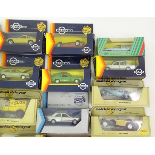 338 - Toys: A quantity of assorted die cast scale model cars / vehicles to include Corgi Toys VW Polo, Fia... 