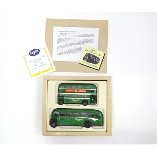 348 - A quantity of die cast scale model vehicles to include Corgi Toys Peter Pan Birthday Bus, Corgi Toys... 