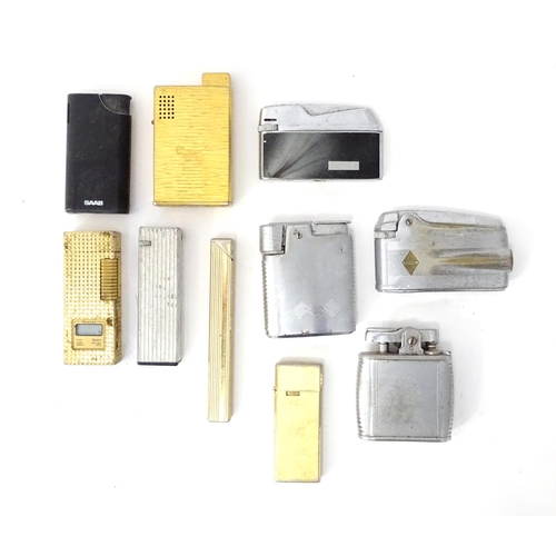 499 - A quantity of pocket lighters, to include examples by Ronson, Sunnex and Bolite (10)