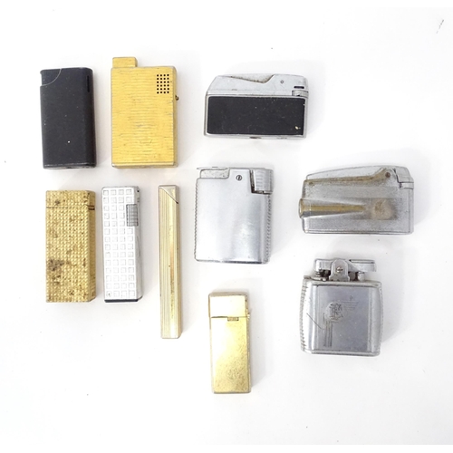 499 - A quantity of pocket lighters, to include examples by Ronson, Sunnex and Bolite (10)