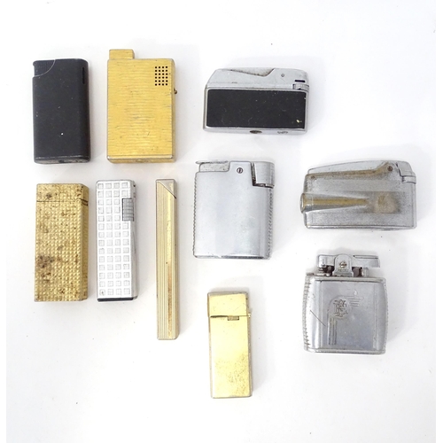 499 - A quantity of pocket lighters, to include examples by Ronson, Sunnex and Bolite (10)