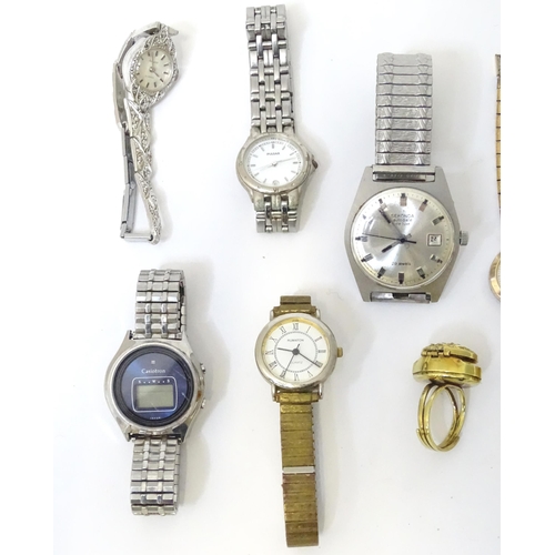 536 - A quantity of assorted manual wind and quartz watches to include wrist watches by Sekonda, Pulsar, A... 