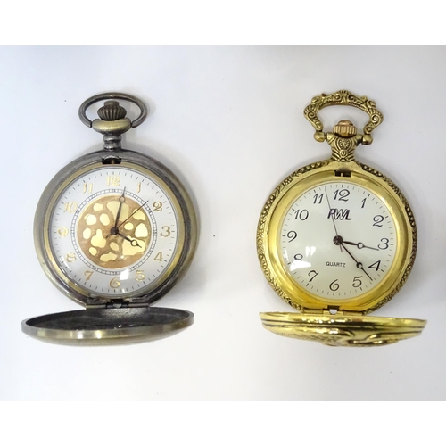 537 - A quantity of assorted 19thC/20thC and 21stC pocket / fob watches to include a quartz example by Ing... 