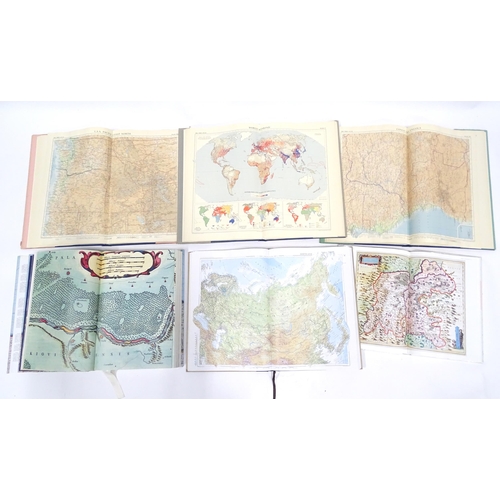 639 - Books: Four Atlases to include The Time Atlas of the World, Comprehensive Atlas of the World, Atlas ... 