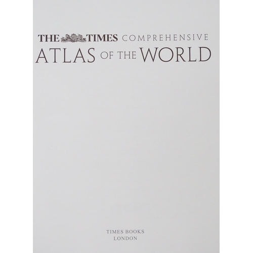 639 - Books: Four Atlases to include The Time Atlas of the World, Comprehensive Atlas of the World, Atlas ... 