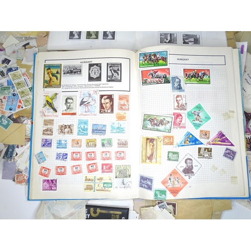 795 - Stamps / Postal History : A quantity of assorted stamps to include British, Commonwealth and Worldwi... 