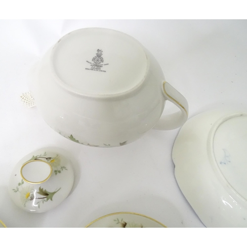 905 - A quantity of Royal Doulton tea wares in the Clairmont pattern to include teapot, cups, saucers, etc... 