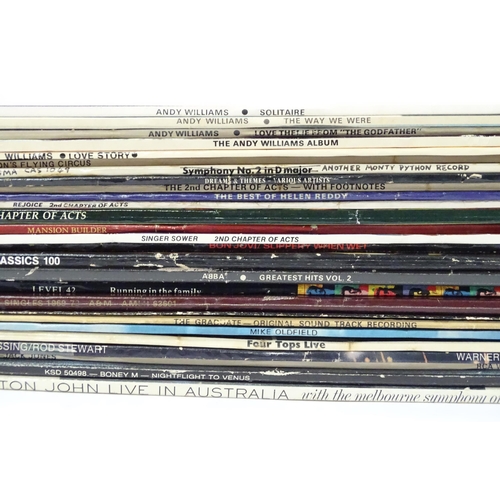 164 - A quantity of vinyl LPs / 33rpm records , to include artists Paul Simon, Neil Diamond, John Denver, ... 