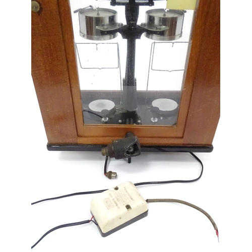 167 - Mid 20thC cased electronic scales by Towers Scientific Laboratory Equipment, Widnes. Approx 20