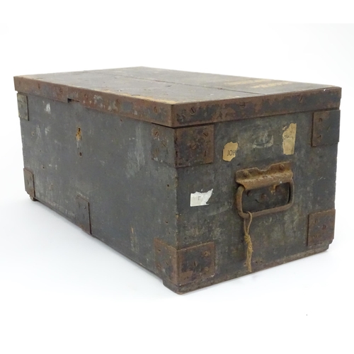 3 - A WW2 / WWII / Second World War / World War 2 ordnance box, stamped to the interior with Air Ministr... 