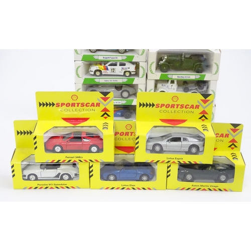 340 - Toys: A quantity of assorted die cast scale model cars / vehicles to include examples by Corgi Mobil... 