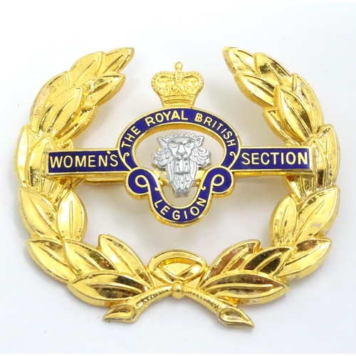 533 - Three Royal British Legion women's section pin badges, the largest approx 3