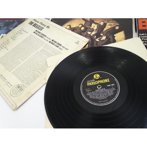 640 - A quantity of vinyl LPs / 33rpm records including The Beatles 'Please Please Me' Parlophone PMC1202 ... 