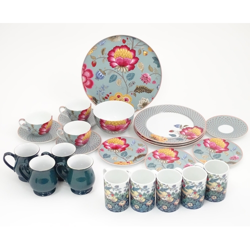 673 - A quantity of assorted ceramics to include Pip Studios Floral Porcelain, Denby mugs, Spode Morris & ... 