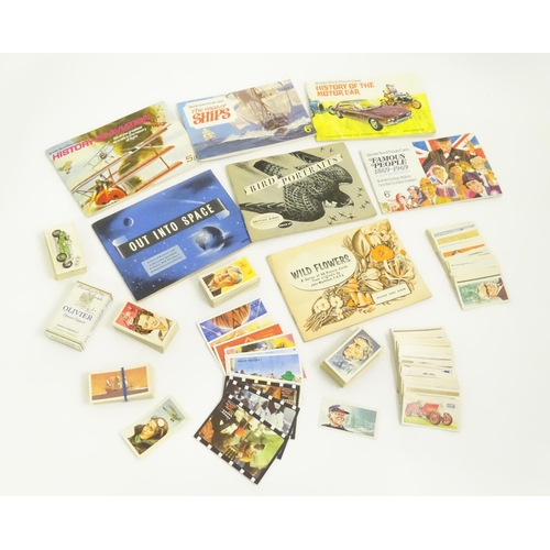 704 - A quantity of assorted tea picture cards to include examples from the Brooke Bond series Famous Peop... 