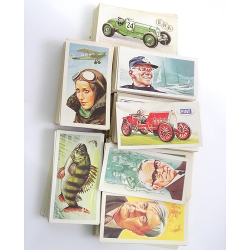 704 - A quantity of assorted tea picture cards to include examples from the Brooke Bond series Famous Peop... 