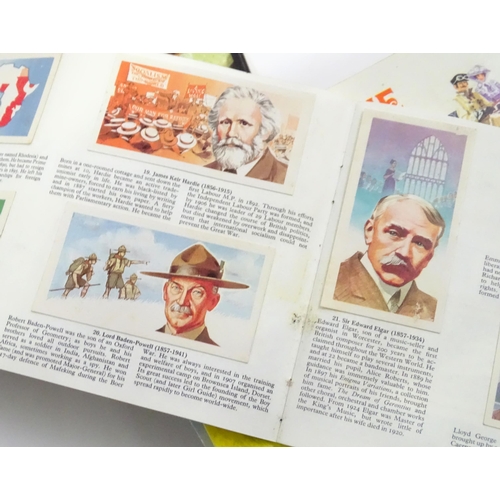 704 - A quantity of assorted tea picture cards to include examples from the Brooke Bond series Famous Peop... 