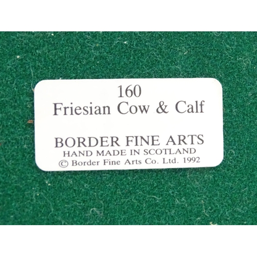 708 - A quantity of Border Fine Arts models of cows and dogs to include Border Collie model no. B0127, Fri... 