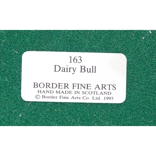 708 - A quantity of Border Fine Arts models of cows and dogs to include Border Collie model no. B0127, Fri... 