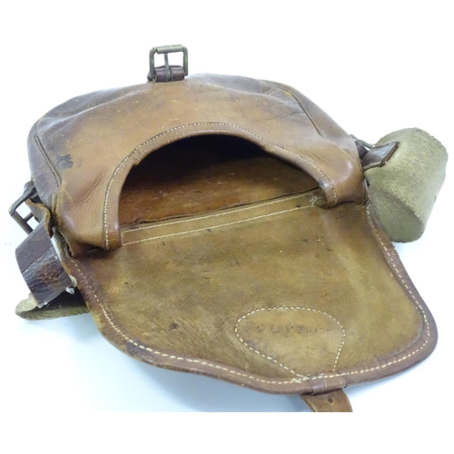 741 - Two leather cartridge bags (2)