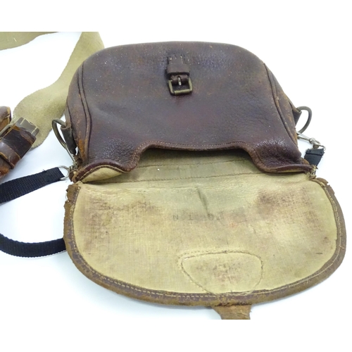 741 - Two leather cartridge bags (2)