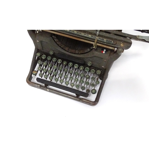 47 - An early to mid 20thC Underwood military typewriter, approx 16