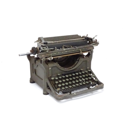 47 - An early to mid 20thC Underwood military typewriter, approx 16