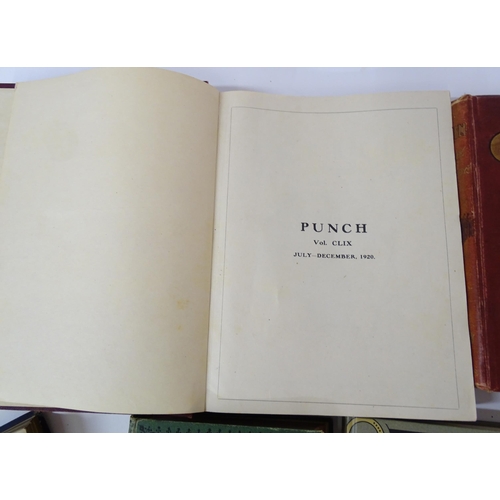 761 - A quantity of bound periodicals, including Punch 1920, Aunt Judy's Christmas Volume 1873, The Captai... 