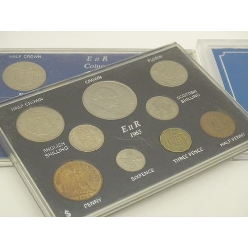 894 - Coins: A quantity of assorted coin sets to include The Twenty Pence Pieces - United Kingdom, Isle of... 