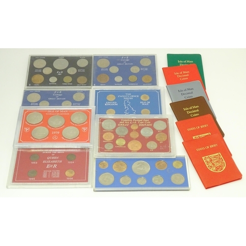 894 - Coins: A quantity of assorted coin sets to include The Twenty Pence Pieces - United Kingdom, Isle of... 