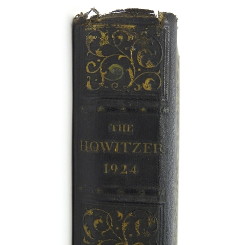 928 - Militaria , Book : The Howitzer annual, pub. United States Military Academy West Point , dated 1924.