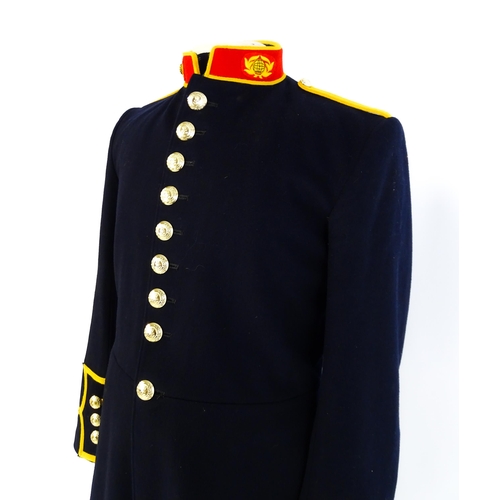 940 - Militaria : a Royal Marines bandsman's No.1 full dress uniform, the single-breasted tunic with regim... 