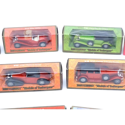 957 - Toys: A quantity of die cast scale model Matchbox Models of Yesteryear by Lesney to include Y1 1936 ... 