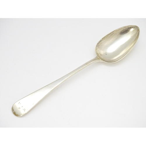 260 - A Geo III silver table spoon hallmarked London 1810, maker Solomon Houghton. Approx. 9