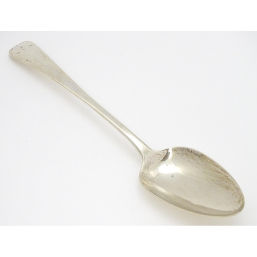 260 - A Geo III silver table spoon hallmarked London 1810, maker Solomon Houghton. Approx. 9