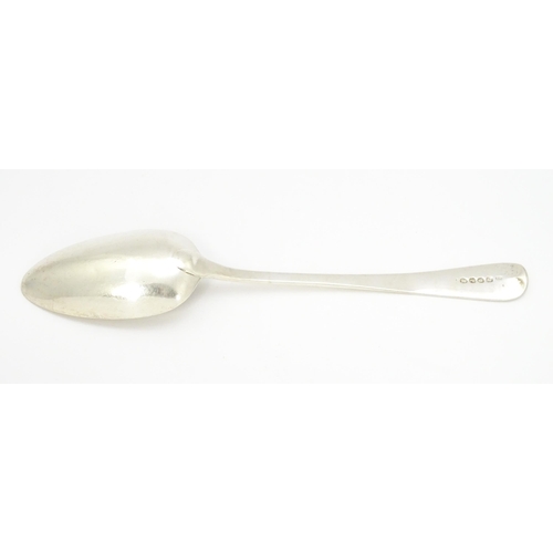 260 - A Geo III silver table spoon hallmarked London 1810, maker Solomon Houghton. Approx. 9