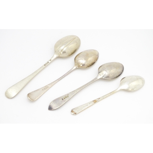 268 - Four assorted silver spoons various dates and makers to include a Christening spoon hallmarked Londo... 