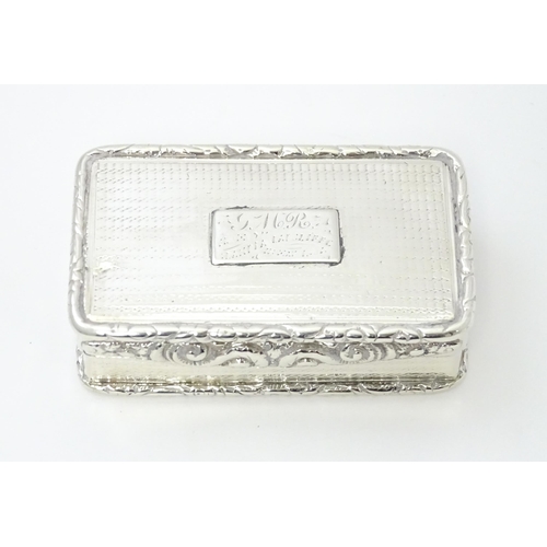 246 - A Geo IV silver snuff box hallmarked Birmingham 1826, maker John Betteridge. Approx. 3