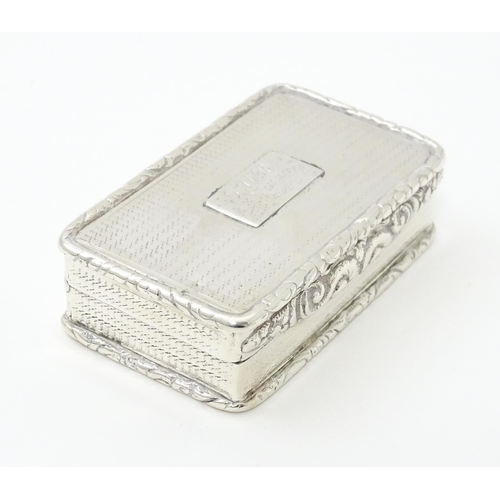 246 - A Geo IV silver snuff box hallmarked Birmingham 1826, maker John Betteridge. Approx. 3