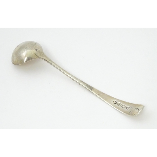 366 - A Geo IV silver salt ladle hallmarked London 1825 maker William Bateman. 4 3/4